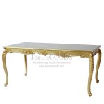Rosaline Gold Carving Dining Table
