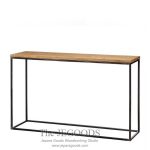 Entryway Console Table Iron Wood Rustic