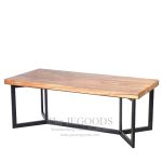 Yoox Dining Table Iron Wood Industrial