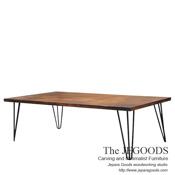 Industrial Coffee Table Rustic Furniture Iron Wood Jepara Goods