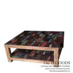 Rustic Boat Painted Coffee Table