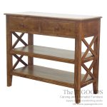 Crossing Console Table 2 Drawers 2 Shelves