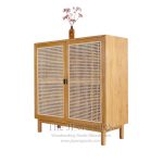 Lemarry Rattan Teak Cabinet