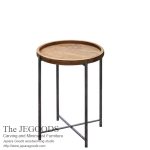 Round Tray Side Table Iron