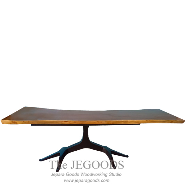 Abstract Root Iron Wood Table