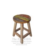 Reclaimed Stool Painted