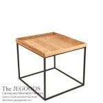 Square Tray Side Table Iron